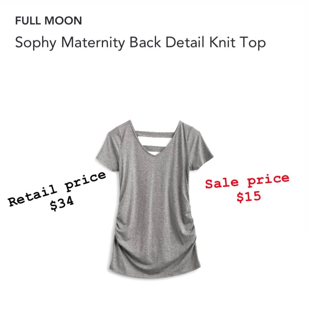 Gray Maternity top